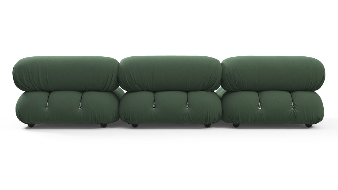 Bellini Sofa - Mario Bellini Three Seater Sofa, Evergreen Brushed Weave