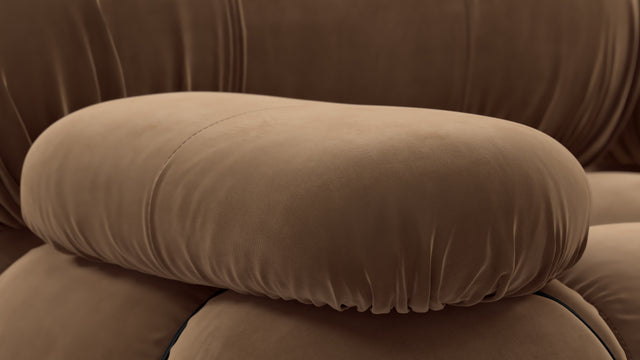 Bellini Sofa - Mario Bellini Three Seater Sofa, Mocha Velvet