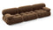 Bellini Sofa - Mario Bellini Three Seater Sofa, Mocha Velvet