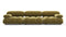 Bellini Sofa - Mario Bellini Three Seater Sofa, Olive Gold Velvet