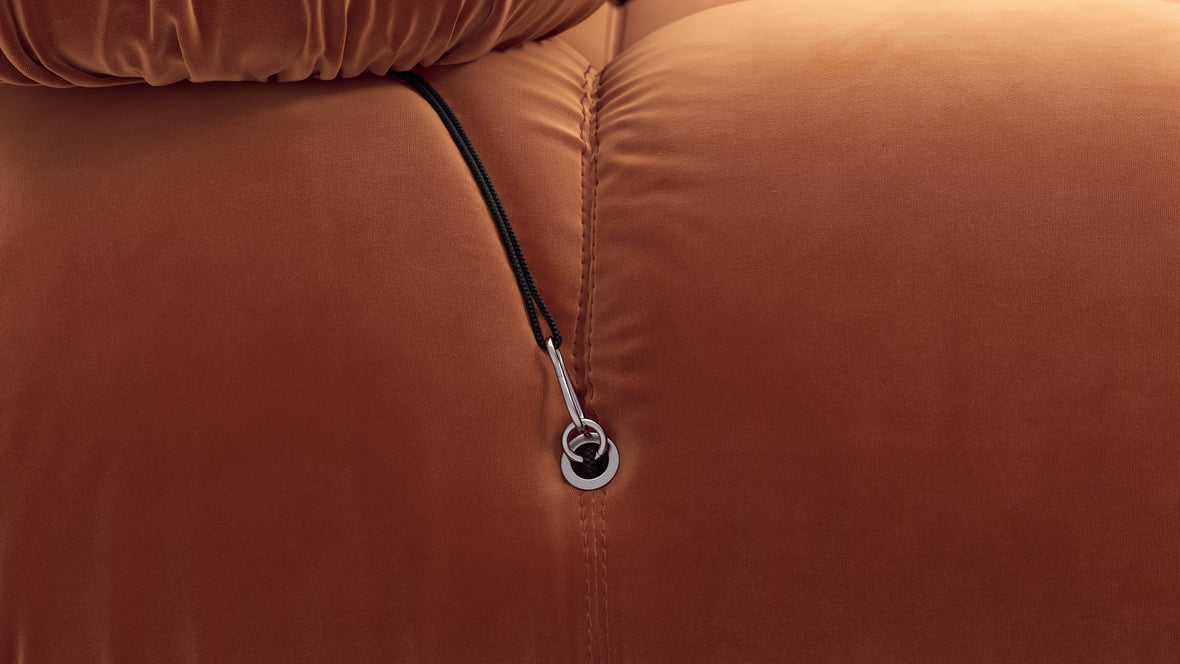 Bellini Sofa - Mario Bellini Three Seater Sofa, Spice Velvet