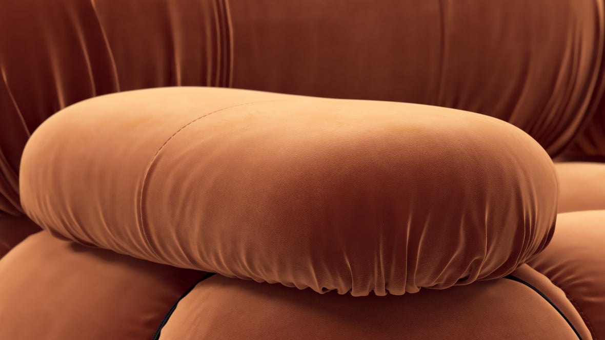 Bellini Sofa - Mario Bellini Three Seater Sofa, Spice Velvet