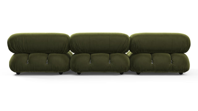 Bellini Sofa - Mario Bellini Three Seater Sofa, Thyme Luxe Velvet