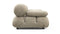 Bellini Sofa - Mario Bellini Two Seater Sofa, Beige Gray Chenille