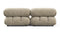 Bellini Sofa - Mario Bellini Two Seater Sofa, Beige Gray Chenille