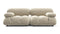 Bellini Sofa - Mario Bellini Two Seater Sofa, Eggshell Vegan Suede