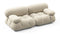 Bellini Sofa - Mario Bellini Two Seater Sofa, Eggshell Vegan Suede