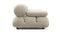 Bellini Sofa - Mario Bellini Two Seater Sofa, Eggshell Vegan Suede