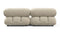 Bellini Sofa - Mario Bellini Two Seater Sofa, Eggshell Vegan Suede