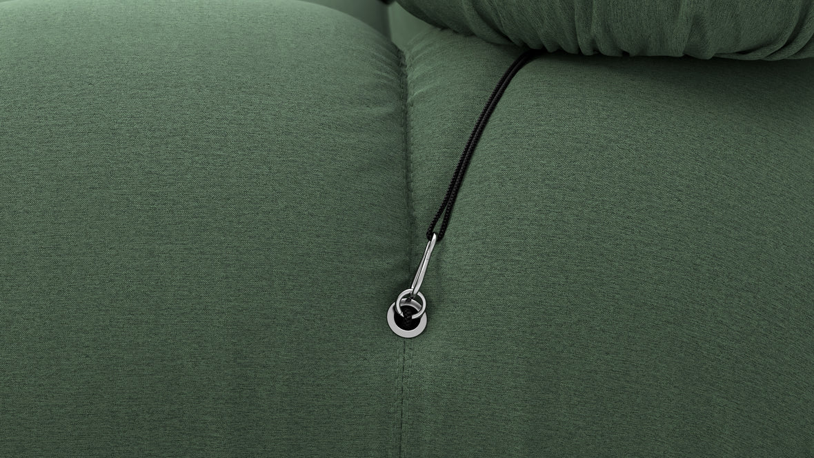 Bellini Sofa - Mario Bellini Two Seater Sofa, Evergreen Brushed Weave