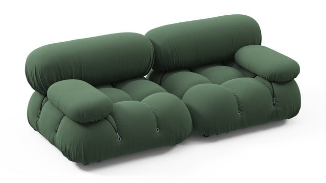 Bellini Sofa - Mario Bellini Two Seater Sofa, Evergreen Brushed Weave