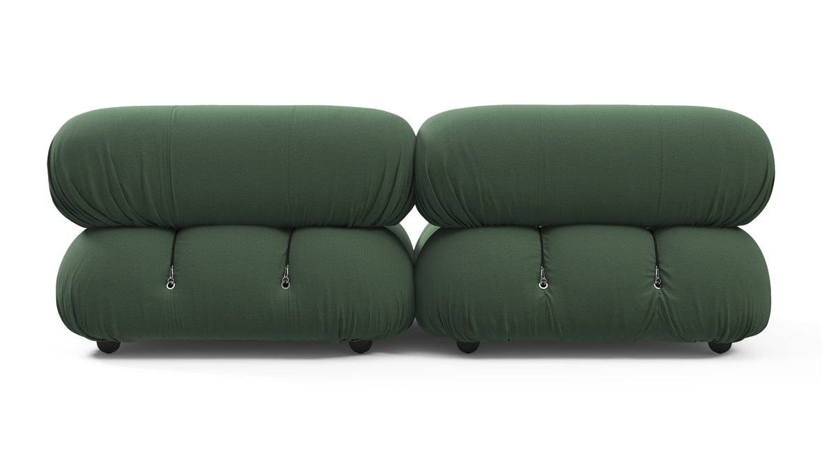 Bellini Sofa - Mario Bellini Two Seater Sofa, Evergreen Brushed Weave