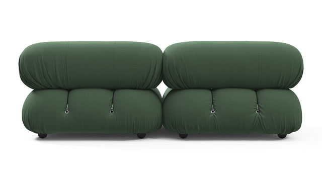 Bellini Sofa - Mario Bellini Two Seater Sofa, Evergreen Brushed Weave