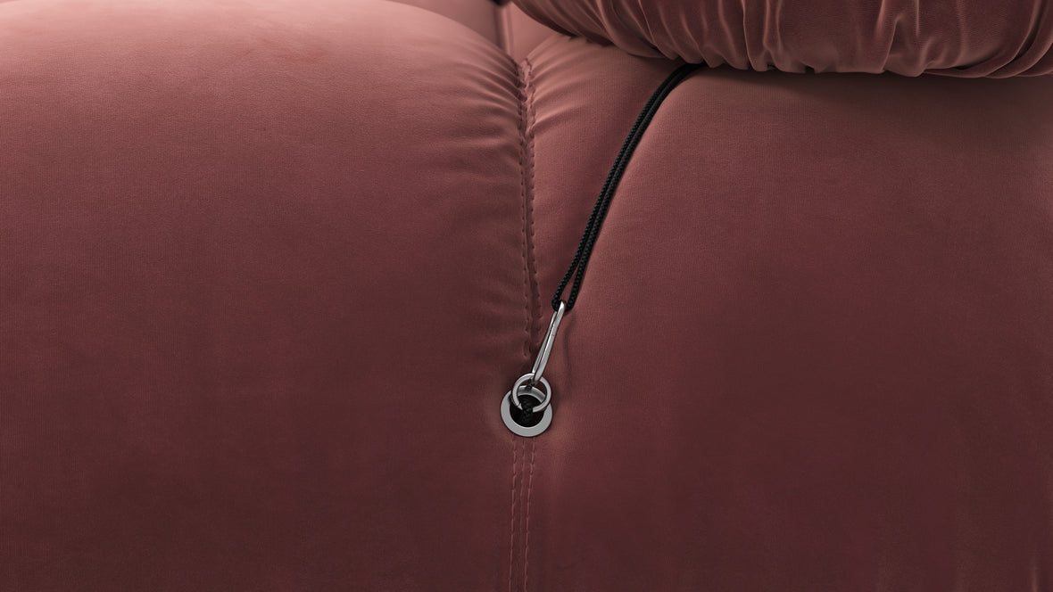 Bellini Sofa - Mario Bellini Two Seater Sofa, Maroon Velvet
