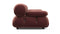 Bellini Sofa - Mario Bellini Two Seater Sofa, Maroon Velvet