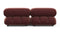 Bellini Sofa - Mario Bellini Two Seater Sofa, Maroon Velvet
