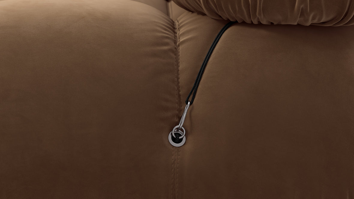 Bellini Sofa - Mario Bellini Two Seater Sofa, Mocha Velvet