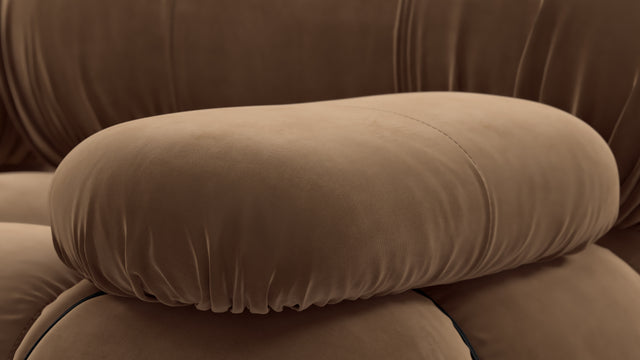 Bellini Sofa - Mario Bellini Two Seater Sofa, Mocha Velvet