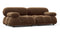 Bellini Sofa - Mario Bellini Two Seater Sofa, Mocha Velvet