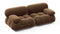 Bellini Sofa - Mario Bellini Two Seater Sofa, Mocha Velvet