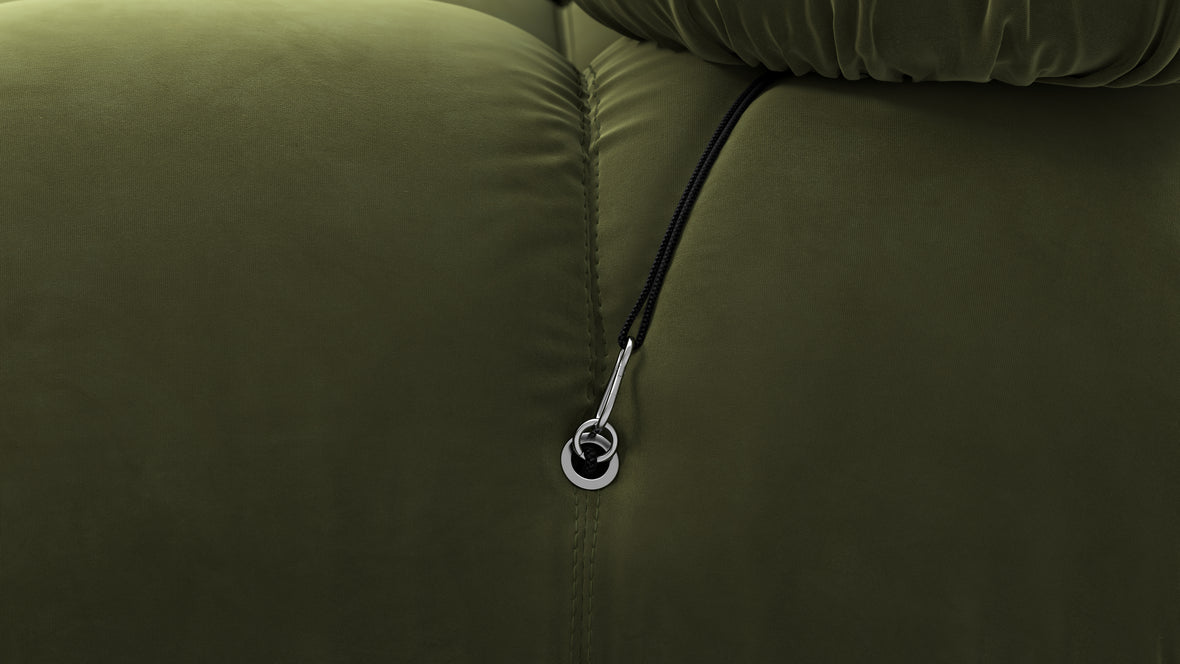 Bellini Sofa - Mario Bellini Two Seater Sofa, Thyme Luxe Velvet