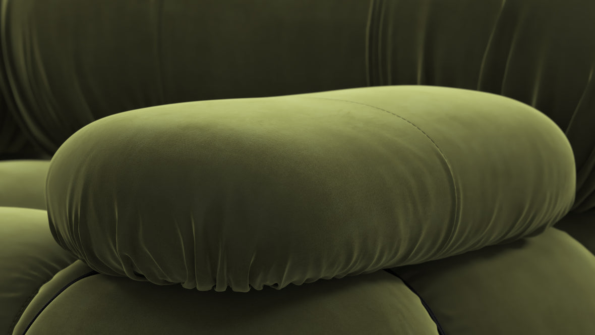 Bellini Sofa - Mario Bellini Two Seater Sofa, Thyme Luxe Velvet