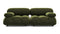 Bellini Sofa - Mario Bellini Two Seater Sofa, Thyme Luxe Velvet