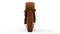 DS 600 - DS 600 Intermediate Module, Armless, Burnt Orange Vegan Suede