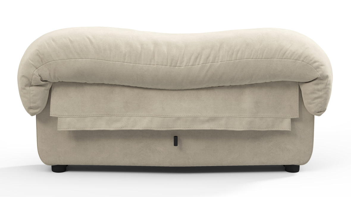 DS 600 - DS 600 Intermediate Stool Module, Eggshell Vegan Suede