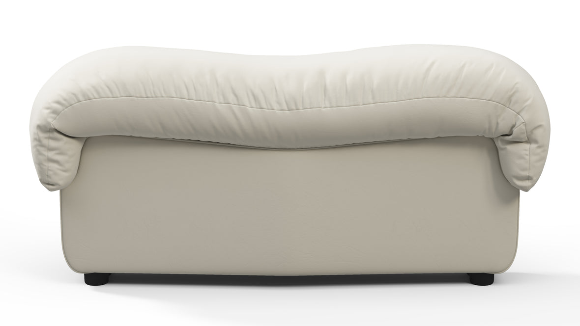 DS 600 - DS 600 Left End Stool Module, Cream Vegan Leather