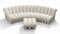 DS 600 - DS 600 Sectional, Combination 2, Left Arm, Cream Vegan Leather