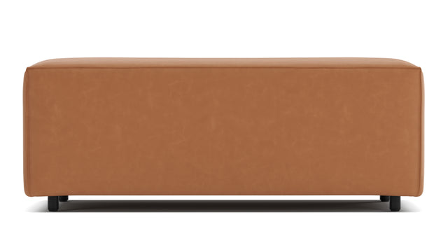 Extrasoft - Extrasoft Sectional Module, Large Armrest, Tan Vegan Leather
