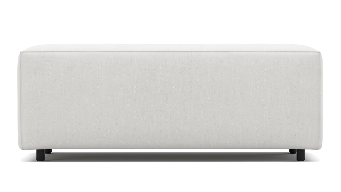 Extrasoft - Extrasoft Sectional Module, Large Armrest, White Linen