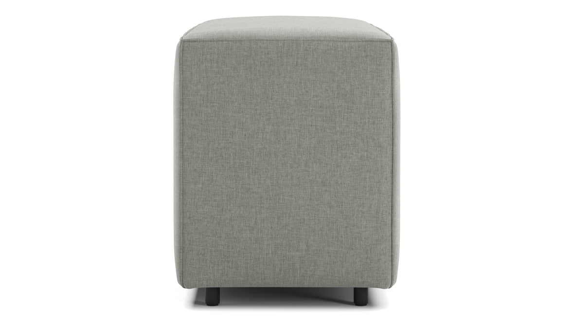 Extrasoft - Extrasoft Sectional Module, Large Backrest, Soft Gray Brushed Weave