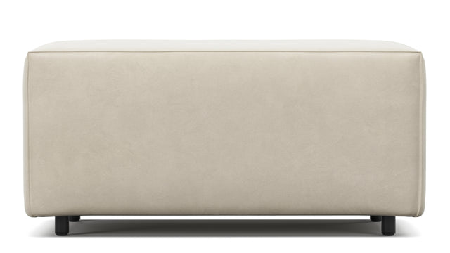 Extrasoft - Extrasoft Sectional Module, Small Armrest, Eggshell Vegan Suede