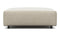 Extrasoft - Extrasoft Sectional Module, Small Seat, Eggshell Vegan Suede