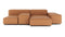 Extrasoft - Extrasoft Sectional Sofa, Combination 1, Left, Tan Vegan Leather