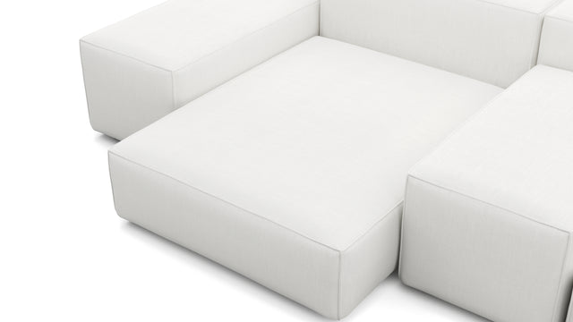 Extrasoft - Extrasoft Sectional Sofa, Combination 1, Right, White Linen
