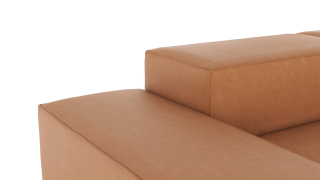 Extrasoft - Extrasoft Sectional Sofa, Large Left Corner, Tan Vegan Leather