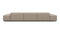 Extrasoft - Extrasoft Sectional Sofa, Three Seater Sofa, Left, Biscotti Brushed Weave