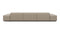 Extrasoft - Extrasoft Sectional Sofa, Three Seater Sofa, Right, Biscotti Brushed Weave