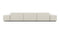 Extrasoft - Extrasoft Sectional Sofa, Three Seater Sofa, Right, Oatmeal Brushed Weave