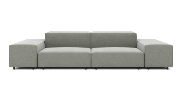 Extrasoft - Extrasoft Sectional Sofa, Two Seater Sofa, Soft Gray Brushed Weave