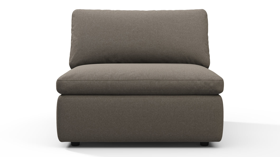 Sky - Sky Sofa Module, Armless, Coffee Brushed Weave