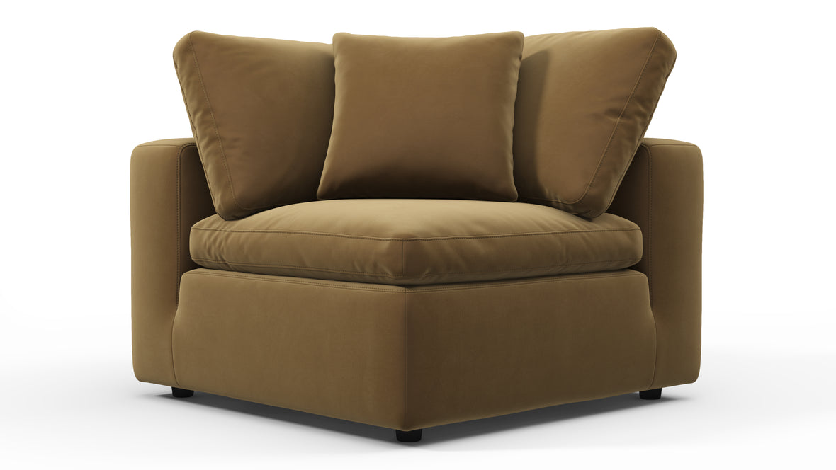 Sky - Sky Sofa Module, Corner, Old Gold Velvet