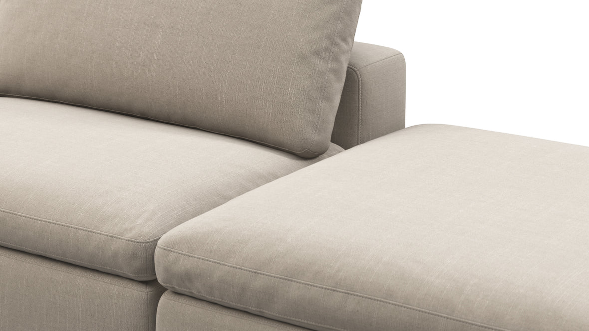 Sky - Sky Open End Sofa, Right, Beige Linen