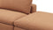 Sky - Sky Open End Sofa, Right, Tan Vegan Leather