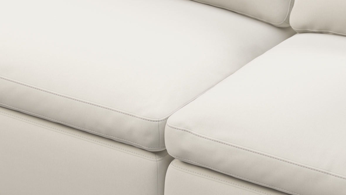 Sky - Sky Sectional Sofa, Double Chaise, Oatmeal Brushed Weave