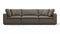Sky - Sky Sectional Sofa, Three Seater, Coffee Brushed Weave