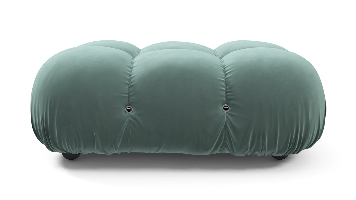 Bellini Ottoman - Mario Bellini Ottoman, Jadeite Luxe Velvet